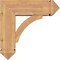 Ekena Millwork Thorton Arts and Crafts Smooth Bracket w/ Offset Brace, Western Red Cedar, 7 1/2"W x 22"D x 22"H BKT0806X22X22THR03SWR - alternate 2